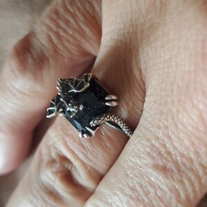 STERLING DRAGON RING